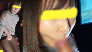 【痴漢映画館】清楚な巨乳のお姉さんがオジサンちんぽで潮を吹きまくる