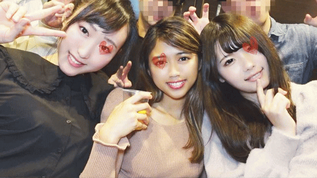 【すい◎んカン】【特典3本】有名私大アウトドア系イベントサークルアフター部屋飲み／都内私立大新入生女子3名①【高画質】