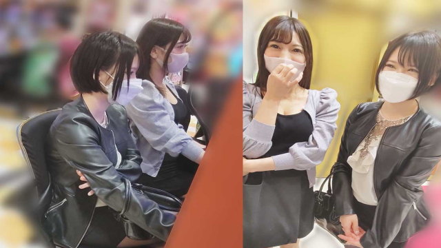 【パチ負け女】【交渉痴漢】横浜P店／シン◎ォギア打ってたミニスカ巨乳2人組　※Wパイズリ成功＆即ハメ1名【顔出し】【高画質】